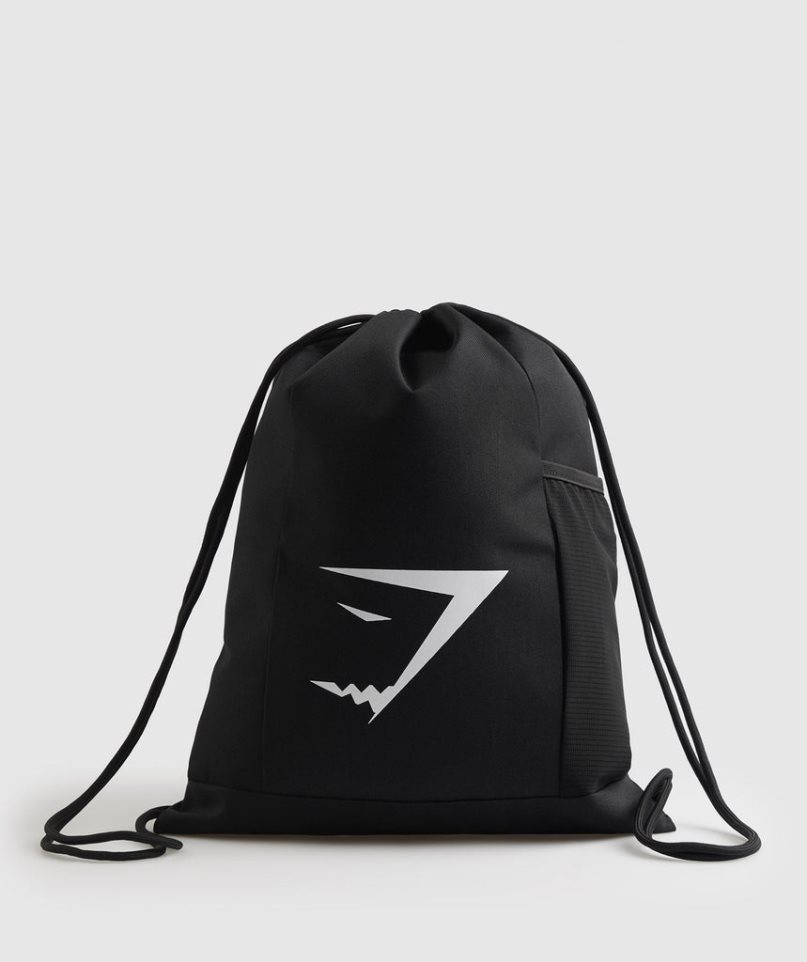 Gymshark Sharkhead Gymsack Bucket Bags Black | NZ 5PACUS